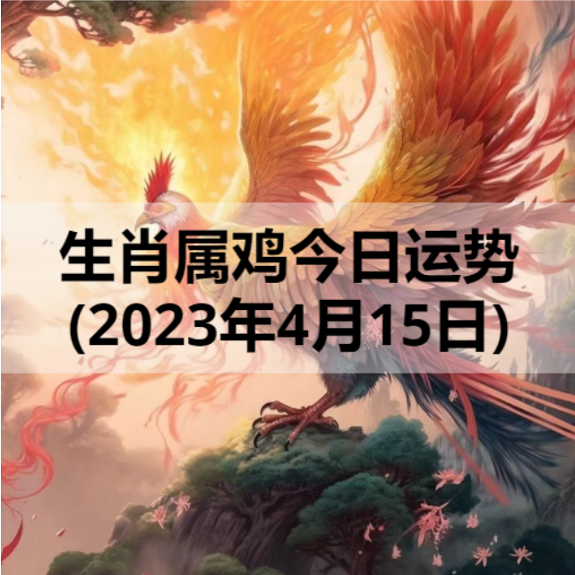 生肖属鸡今日运势(2023年4月15日)