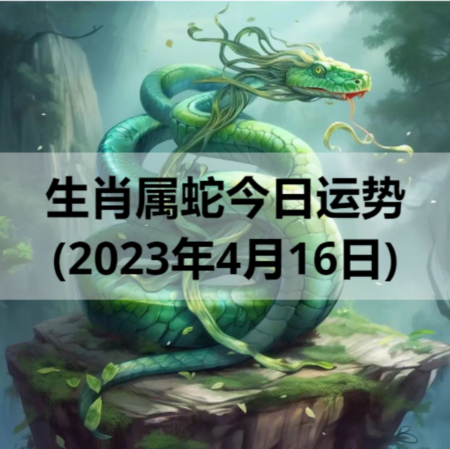 生肖属蛇今日运势(2023年4月16日)