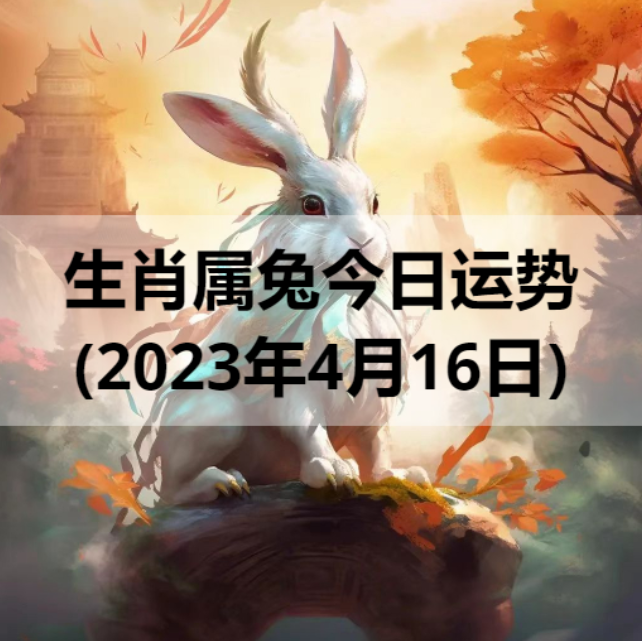 生肖属兔今日运势(2023年4月16日)