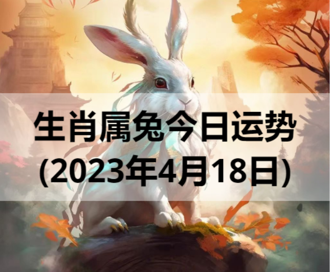 生肖属兔今日运势(2023年4月18日)