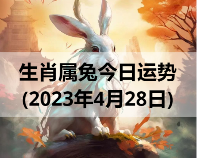 生肖属兔今日运势(2023年4月28日)
