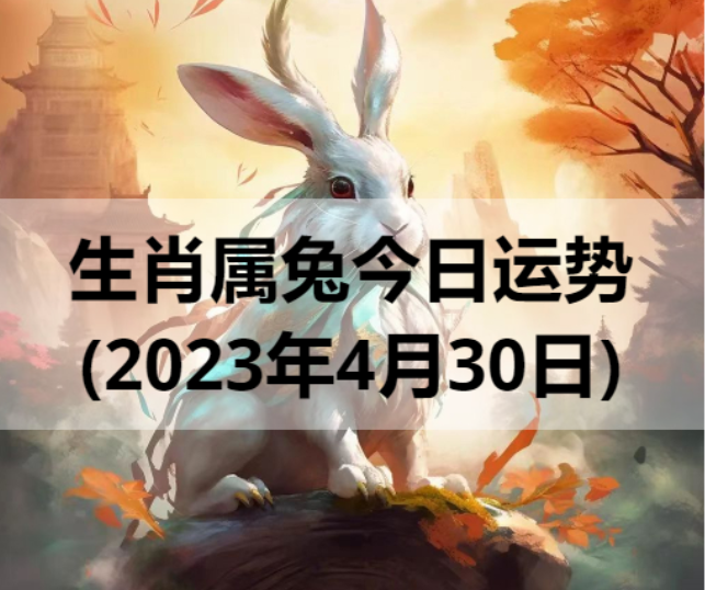 生肖属兔今日运势(2023年4月30日)