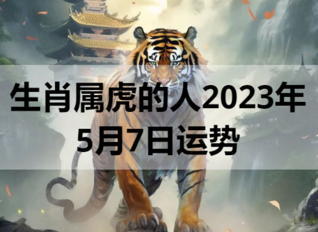 生肖属虎的人2023年5月7日运势