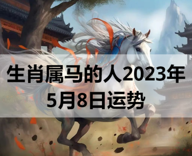 生肖属马的人2023年5月8日运势