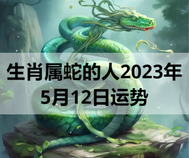 生肖属蛇的人2023年5月12日运势