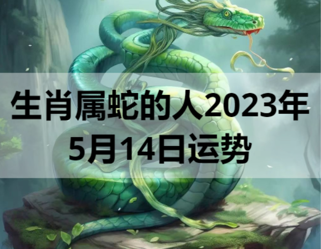 生肖属蛇的人2023年5月14日运势