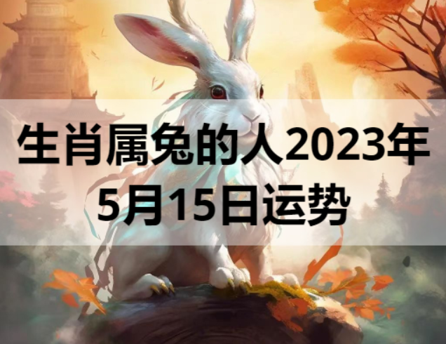 生肖属兔的人2023年5月15日运势