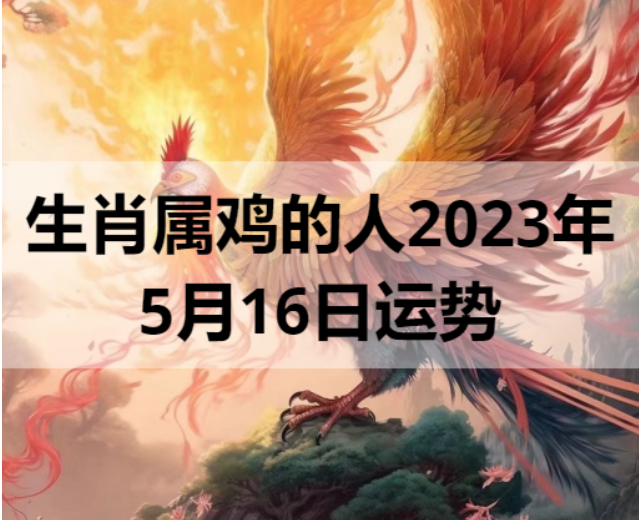 生肖属鸡的人2023年5月16日运势