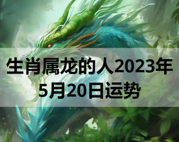 生肖属龙的人2023年5月20日运势