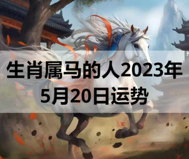生肖属马的人2023年5月20日运势