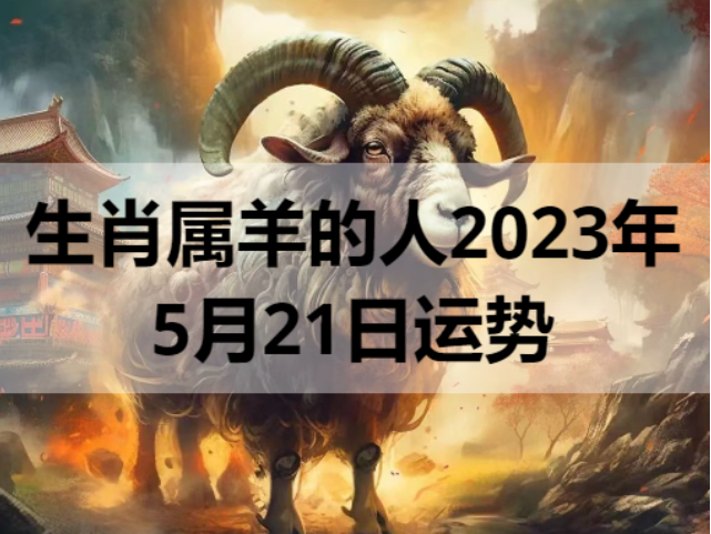 生肖属羊的人2023年5月21日运势
