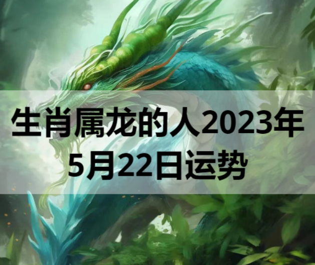 生肖属龙的人2023年5月22日运势
