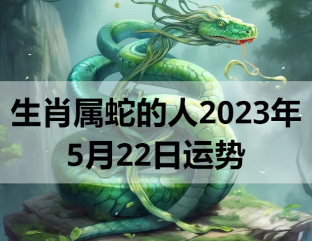 生肖属蛇的人2023年5月22日运势