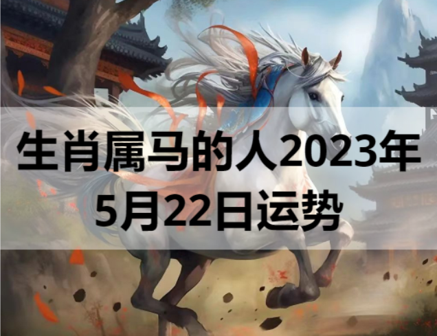 生肖属马的人2023年5月22日运势