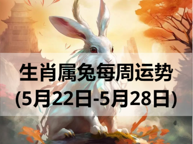 生肖属兔每周运势 (5月22日-5月28日) 
