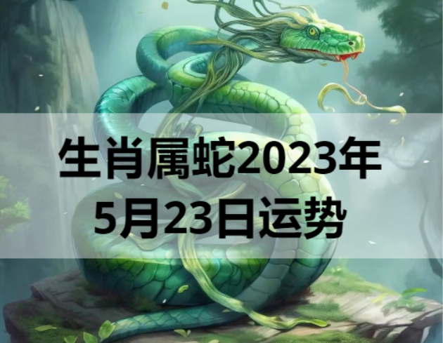 生肖属蛇2023年5月23日运势