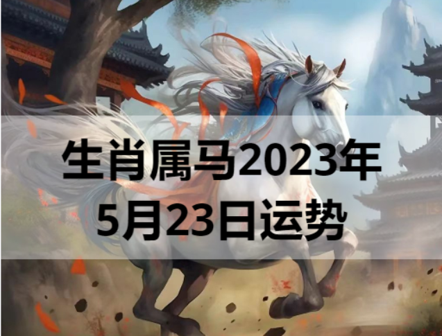 生肖属马2023年5月23日运势