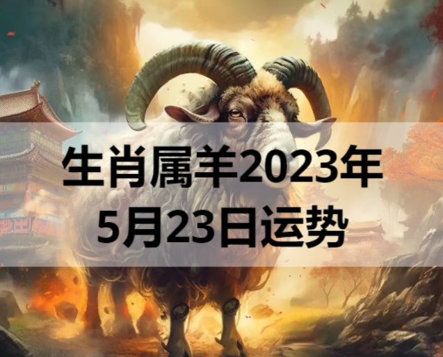 生肖属羊2023年5月23日运势