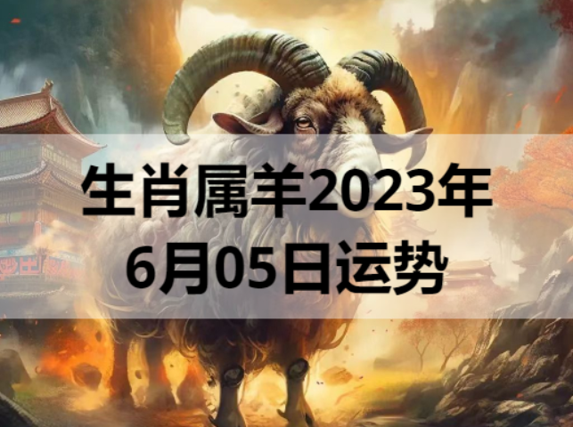 生肖属羊2023年6月05日运势