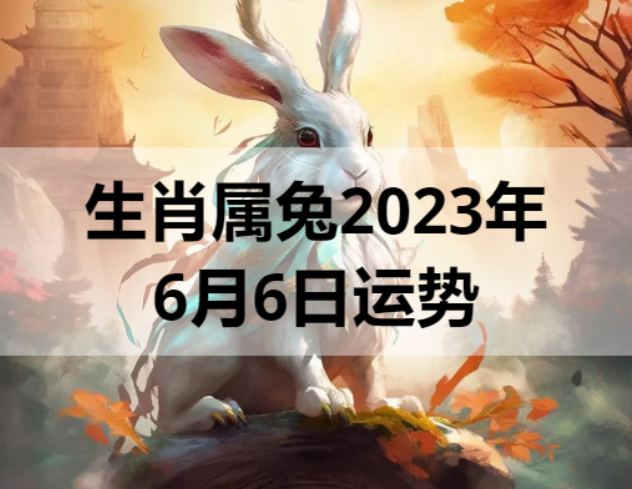 生肖属兔2023年6月6日运势