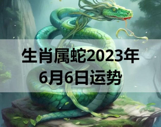 生肖属蛇2023年6月6日运势