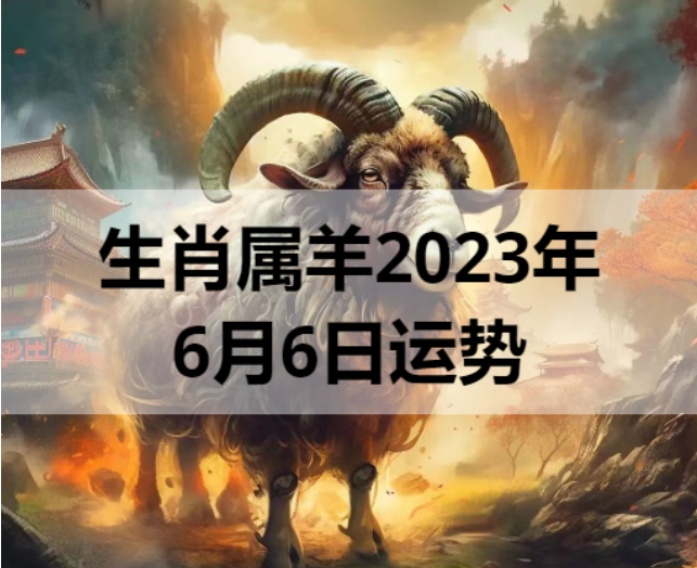生肖属羊2023年6月6日运势