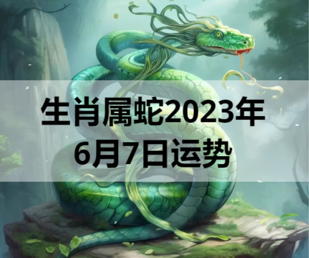 生肖属蛇2023年6月7日运势