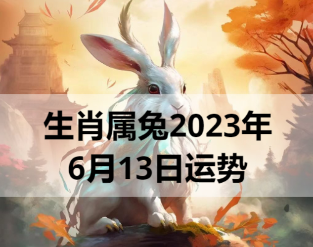 生肖属兔2023年6月13日运势