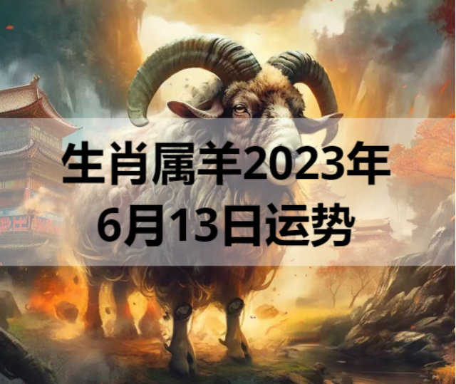 生肖属羊2023年6月13日运势
