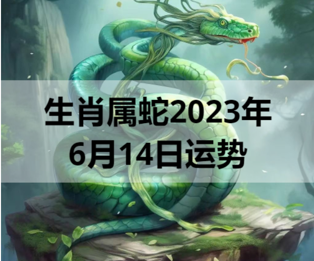 生肖属蛇2023年6月14日运势
