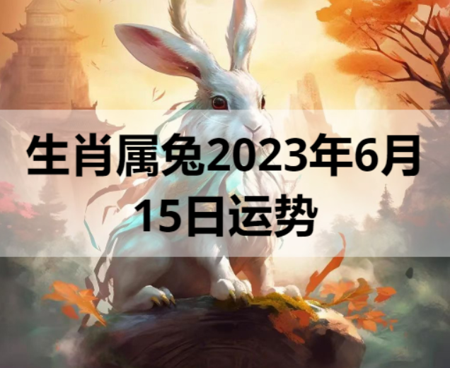 生肖属兔2023年6月15日运势