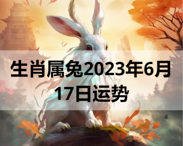 生肖属兔2023年6月17日运势