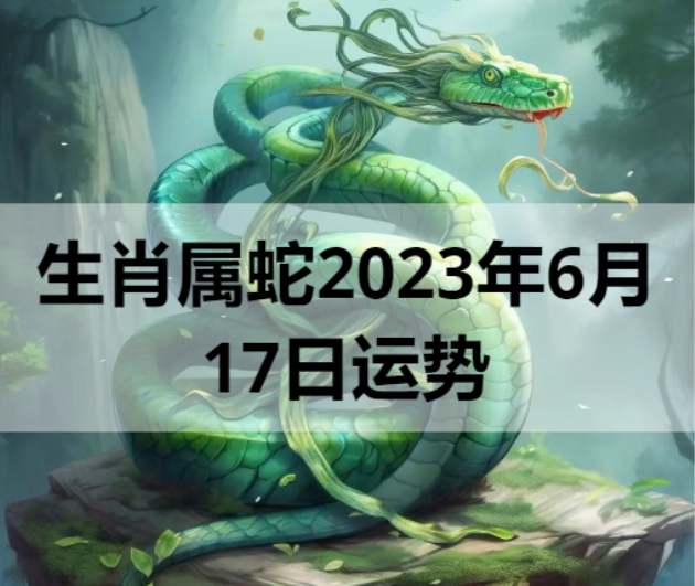 生肖属蛇2023年6月17日运势
