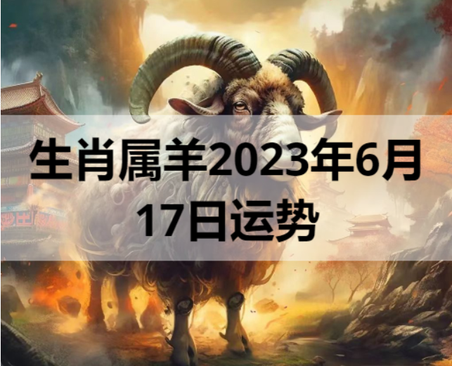 生肖属羊2023年6月17日运势