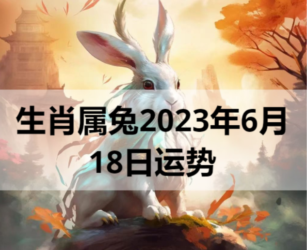 生肖属兔2023年6月18日运势