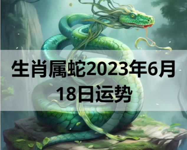 生肖属蛇2023年6月18日运势
