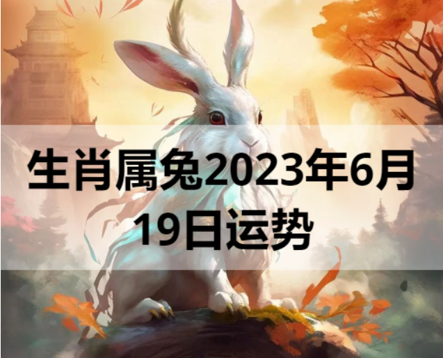 生肖属兔2023年6月19日运势