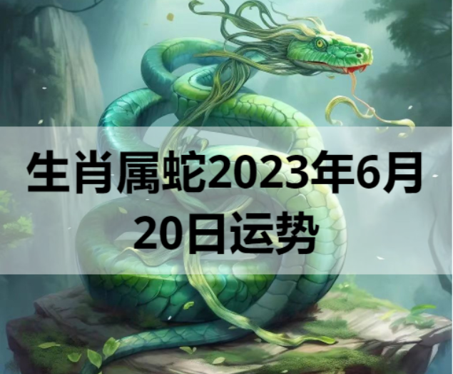 生肖属蛇2023年6月20日运势