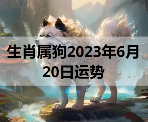 生肖属狗2023年6月20日运势
