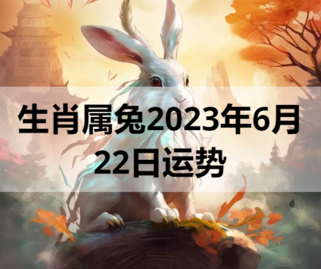 生肖属兔2023年6月22日运势
