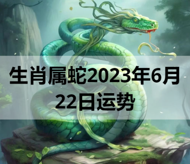 生肖属蛇2023年6月22日运势