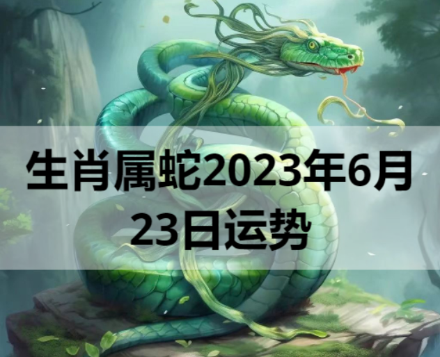 生肖属蛇2023年6月23日运势