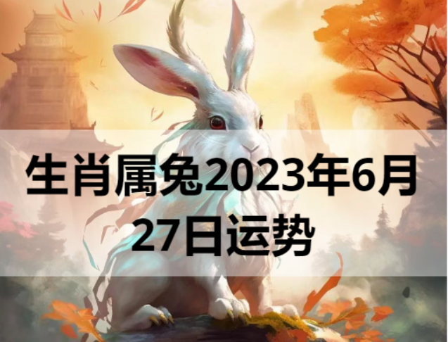 生肖属兔2023年6月27日运势