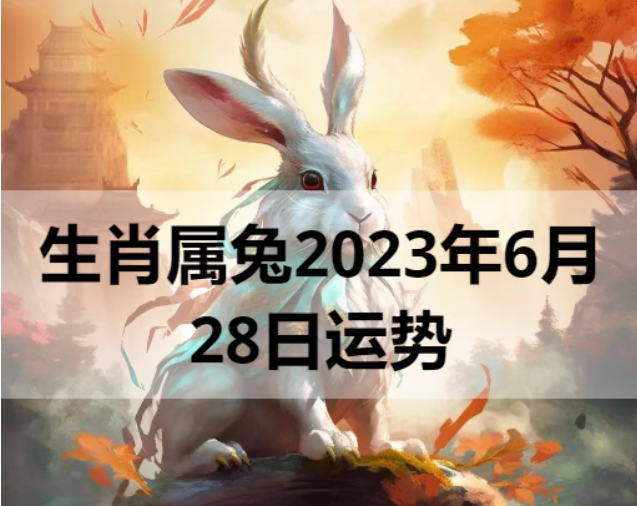 生肖属兔2023年6月28日运势