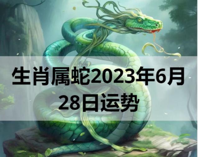 生肖属蛇2023年6月28日运势
