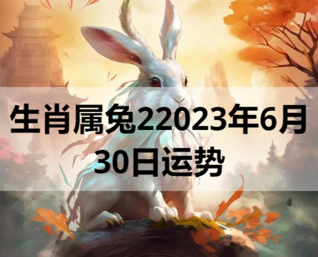 生肖属兔2023年6月30日运势