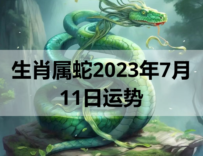 生肖属蛇2023年7月11日运势