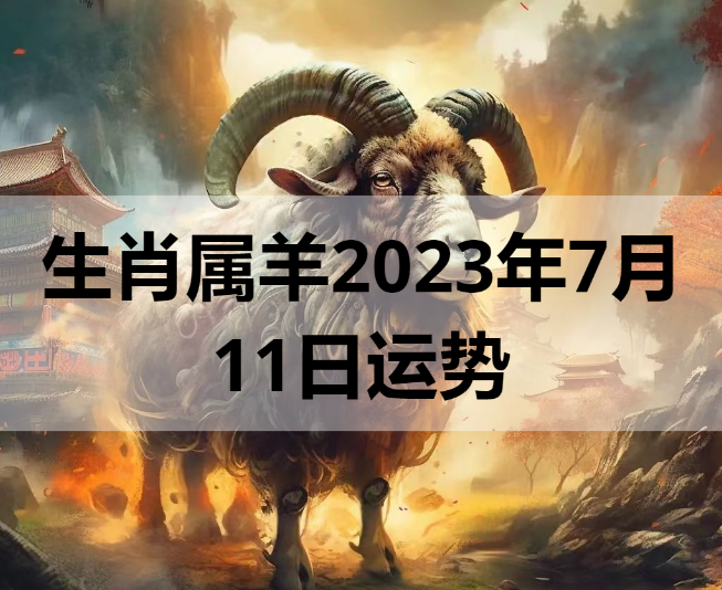  生肖属羊2023年7月11日运势