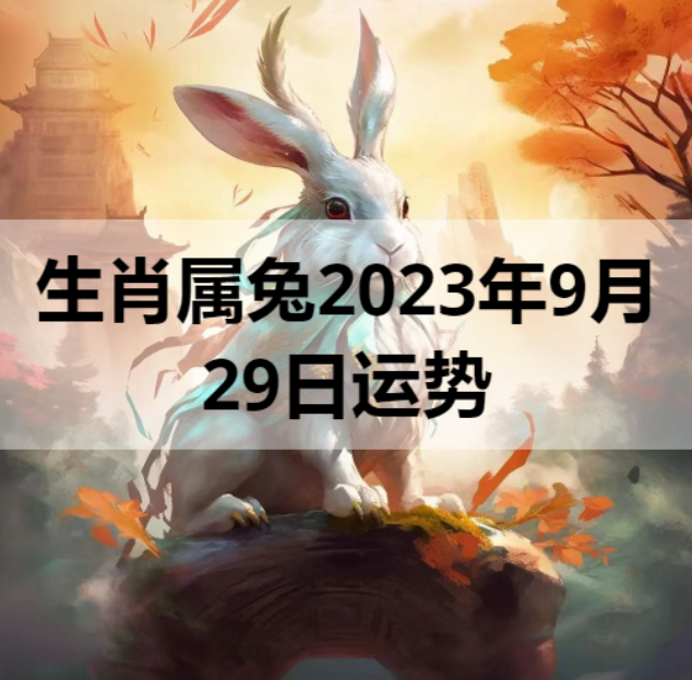 生肖属兔2023年9月29日运势