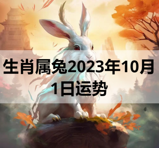 生肖属兔2023年10月1日运势